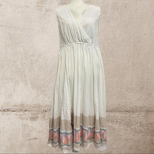 NWT Embroidered White Free People Maxi Dress